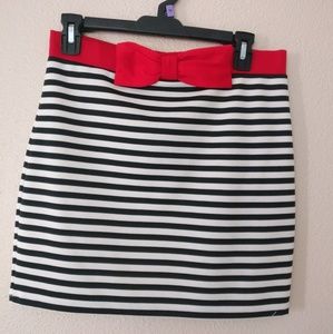 Striped Mini Skirt